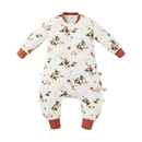 cutelife 椰油针织婴儿防踢被秋冬夹棉分腿睡袋保暖A类 竹柔