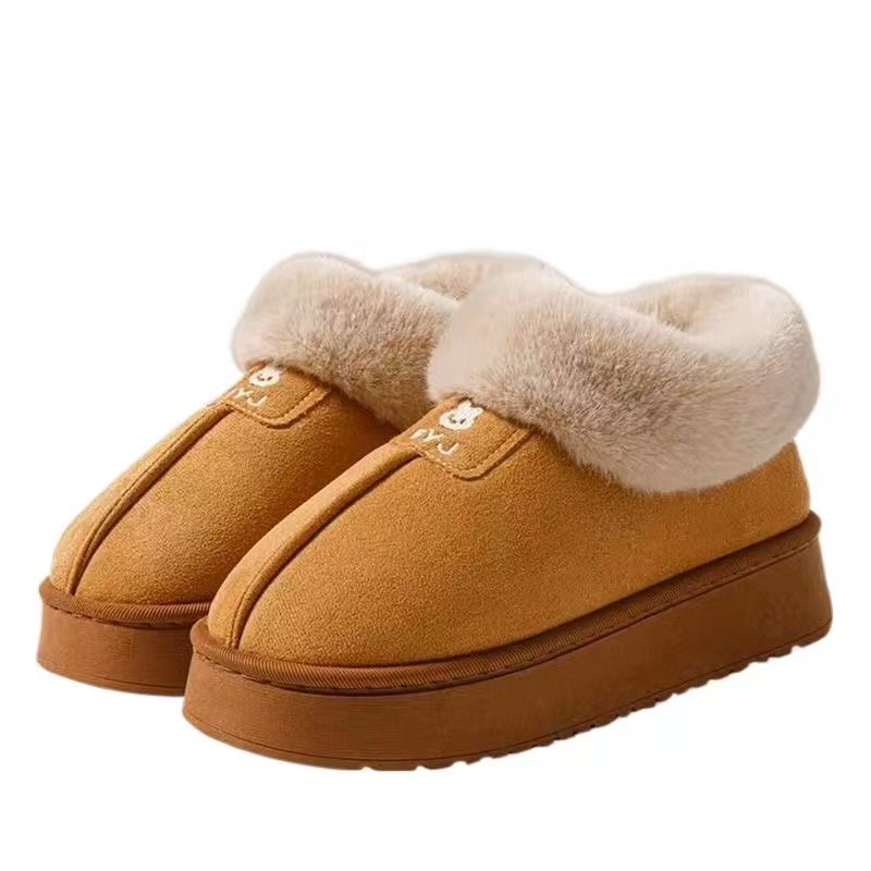 2025雪地靴棉拖鞋女冬季厚底外穿包跟加绒加厚保暖毛毛情侣暖绒绒,女鞋,棉鞋,淘宝优惠券,粉丝福利购,淘宝优惠卷