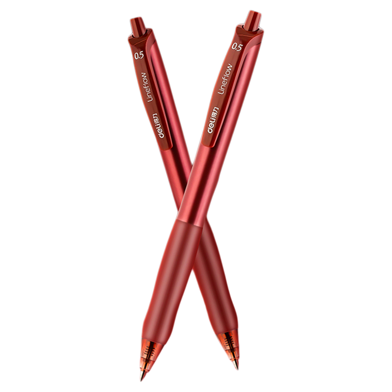 得力高颜值教师专用批改红笔st笔头学生专用红色子弹头中性笔0.5mm水笔按动式速干标记批注作业刷题备考顺滑,文具电教/文化用品/商务用品,中性笔,淘宝优惠券,粉丝福利购,淘宝优惠卷