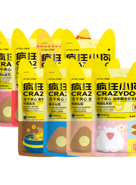 疯狂小狗狗粮试吃装小型犬成犬泰迪比熊博美幼犬老年犬犬粮4包