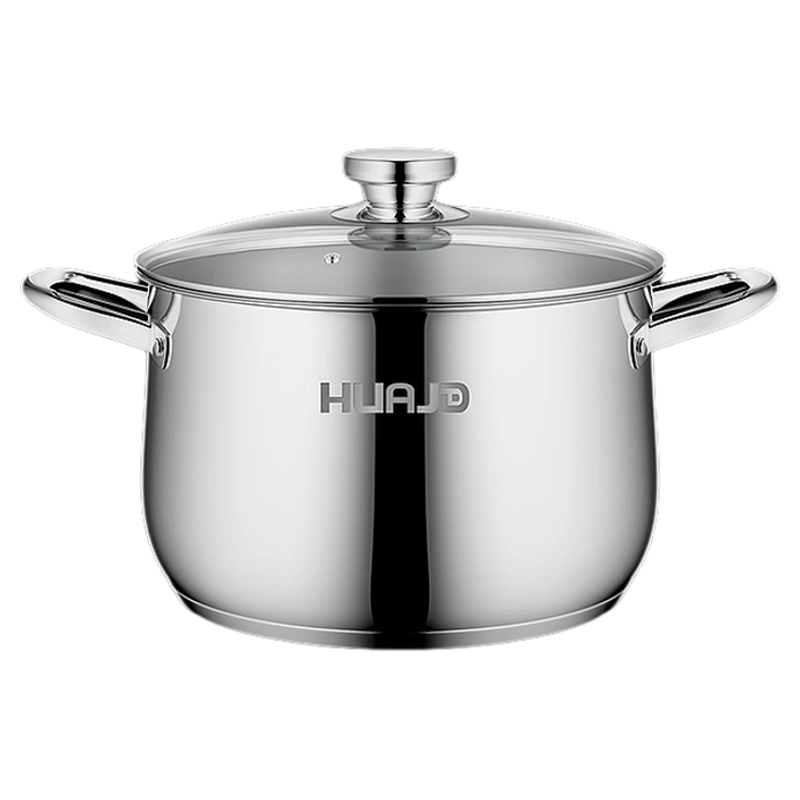 华际达汤锅家用2025新款加厚304不锈钢煮粥锅奶锅煮锅电磁炉燃气