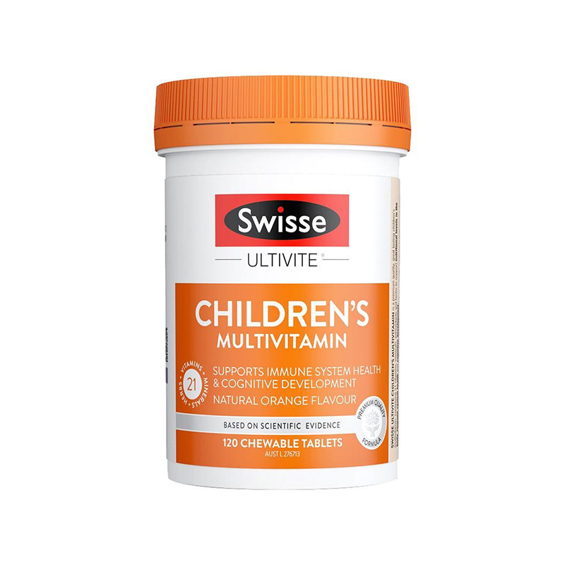 Swisse儿童复合维生素澳版多种多维青少年综合维c咀嚼片120粒
