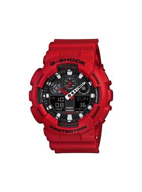 【自营】CASIO/卡西欧时尚潮运动防水石英GA-100B-4A男表女表正品