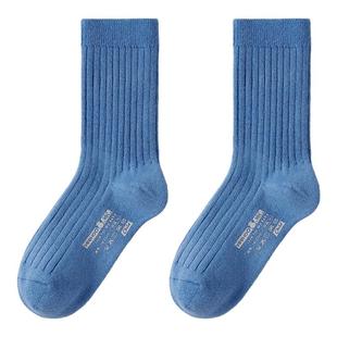 英氏儿童袜子加厚秋冬新款 男童女童棉羊毛袜保暖无骨长袜防臭抑菌