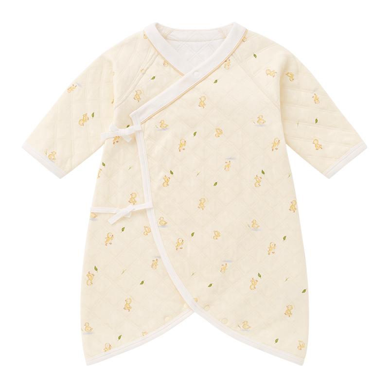 全棉时代婴儿夹棉条系带蝶衣