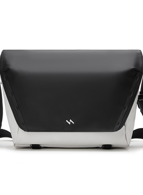 inateck磁吸扣斜挎包大容量男士单肩包14英寸电脑邮差包相机收纳