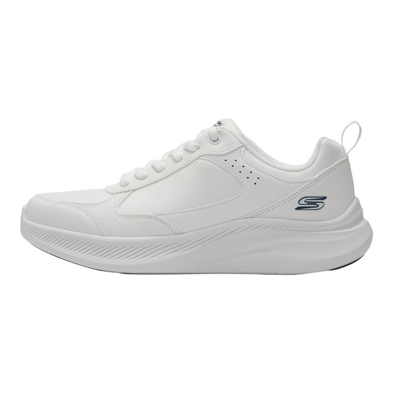 Skechers斯凯奇男士绑带运动鞋休闲鞋透气白色健身训练鞋118157