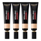 巴黎欧莱雅吸油棒pro粉底液遮瑕恒放溢彩持色哑光bb霜控油