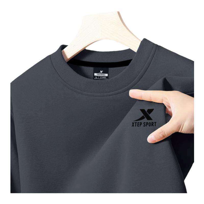 特步卫衣男2026新款冬季官方旗舰加绒长袖套头衫宽松运动上衣男装