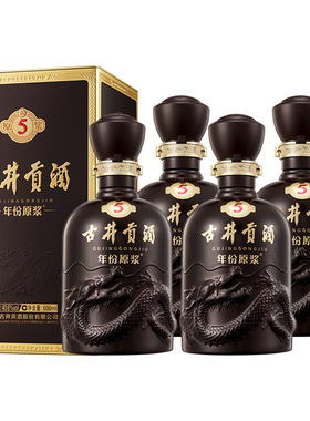 古井贡年份原浆古5 40.6度浓香型白酒 纯粮酒 节日宴请送礼酒水