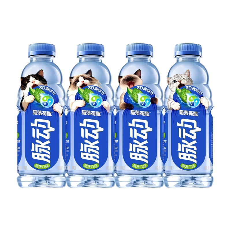 脉动饮料猫薄荷限定款600ml*15瓶图片