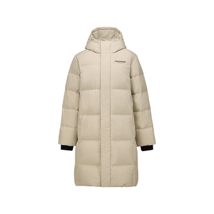 斯凯奇男士运动羽绒服连帽中长款连帽高领保暖轻便无拘束