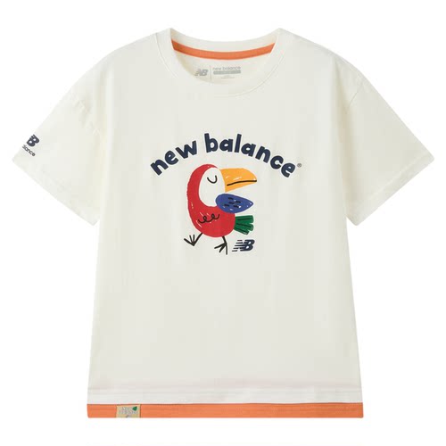 New Balance nb童装男女26年夏季新款假两件短袖T恤ND7EG62043