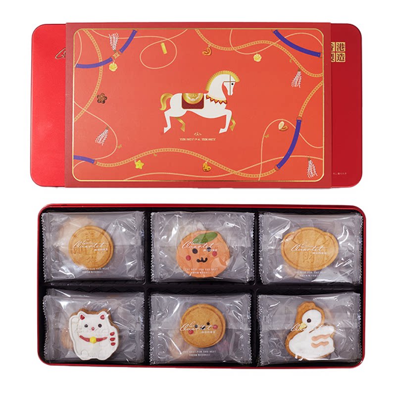 香港进口曲奇四重奏饼干经典蝴蝶酥糕点礼盒港式特产小吃节日送礼