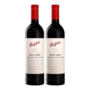 bin407干红葡萄酒澳洲直采原瓶进口750ml双支装 奔富 Penfolds