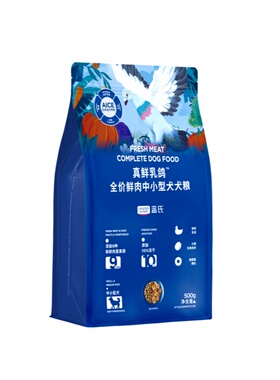 【重磅升级】蓝氏真鲜乳鸽冻干狗粮小型犬中大型犬粮泰迪比熊金毛