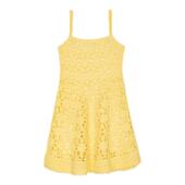 吊带连衣裙 度假风黄色编织镂空收腰短款 Maje2025春夏女装 法式