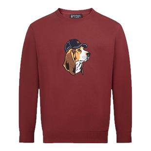 【液氨易打理】暇步士男装2025秋季新款趣味平面纯棉休闲圆领卫衣