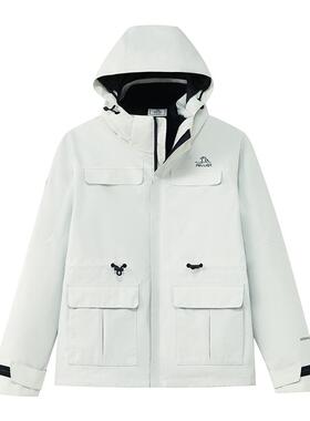 【山色】伯希和0105户外抓绒冲锋衣女三合一男防风防水登山服外套