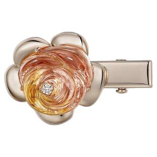 shes茜子奥莱浪漫渐变色玫瑰捏夹一字发夹刘海夹侧夹女发饰礼物