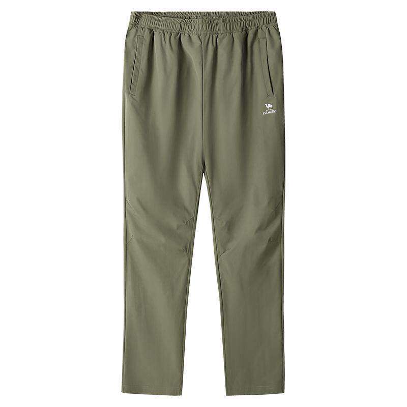 【速干】骆驼运动裤男士夏季直筒长裤女透气爸爸休闲速干跑步裤子