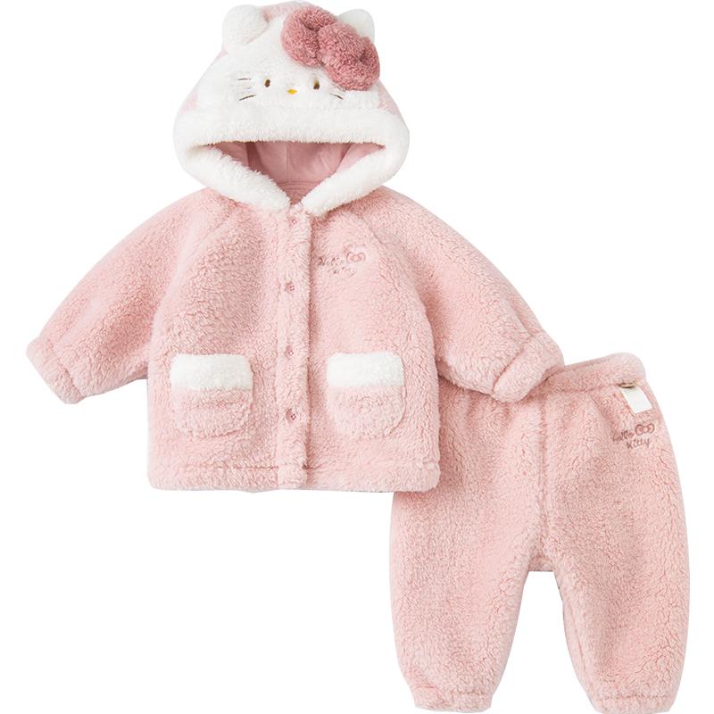 戴维贝拉女童法兰绒家居服