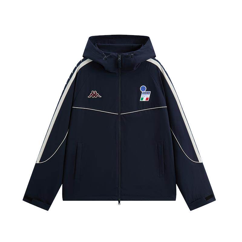 Kappa卡帕男装2026春季新款户外休闲防泼水连帽防风衣K0G12FJ01