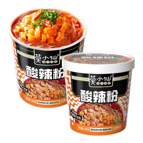 莫小仙酸辣粉桶装 100g*3/6桶-TJB