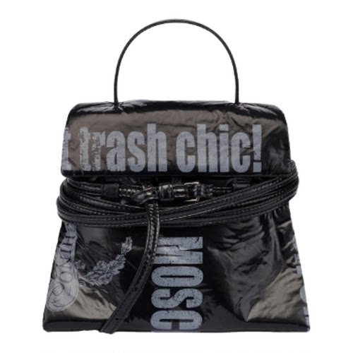 【特惠返场】Moschino/莫斯奇诺  女士印花Tie Me小手提包
