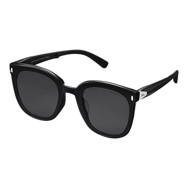 蕉下大框折叠墨镜男女通用黑色开车防晒防紫外线太阳眼镜偏光简约