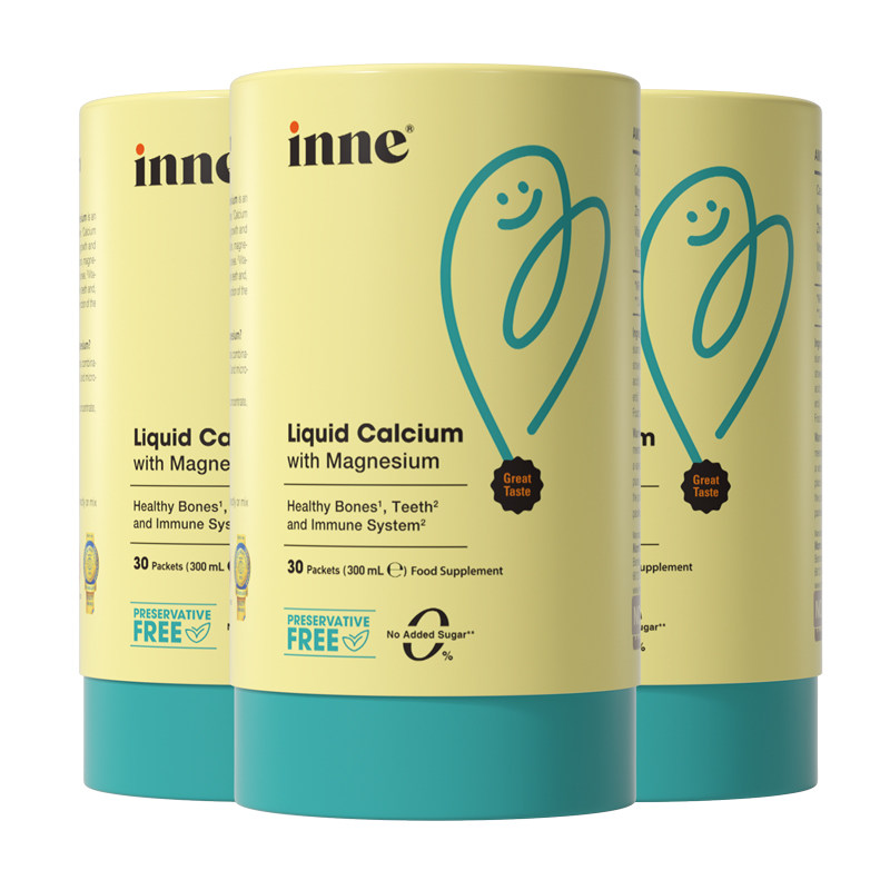 【官旗】inne因你小金条钙镁锌儿童液体钙婴幼儿宝宝补钙*3