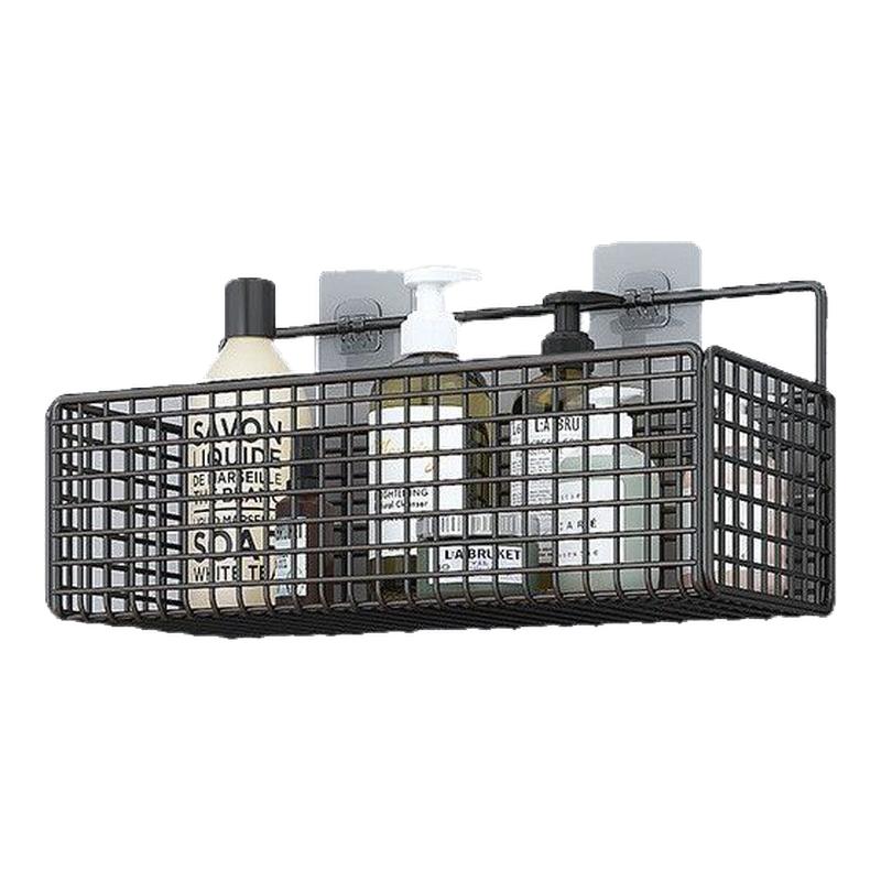 卫生间墙上置物架免打孔壁挂式浴室收纳架洗手间洗漱用品收纳挂篮