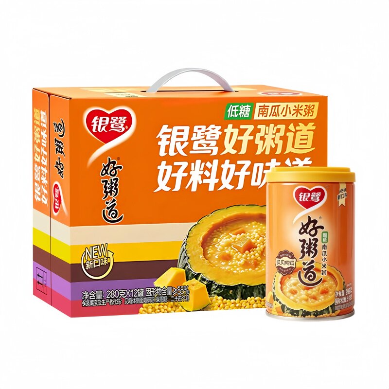 银鹭好粥道南瓜小米粥280g*12罐