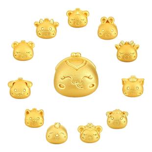 周大生黄金转运珠手链绳神话十二生肖本命马年手饰品生日节日礼物