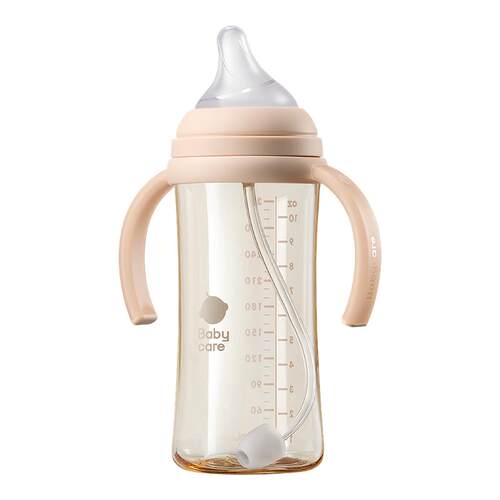 babycare吸管奶瓶直饮大宝宝6个月防胀气吸管杯学饮重力球喝奶瓶