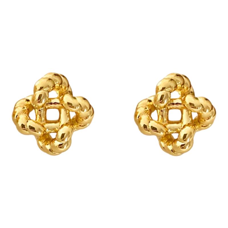 金色蚊香盘耳夹女新款