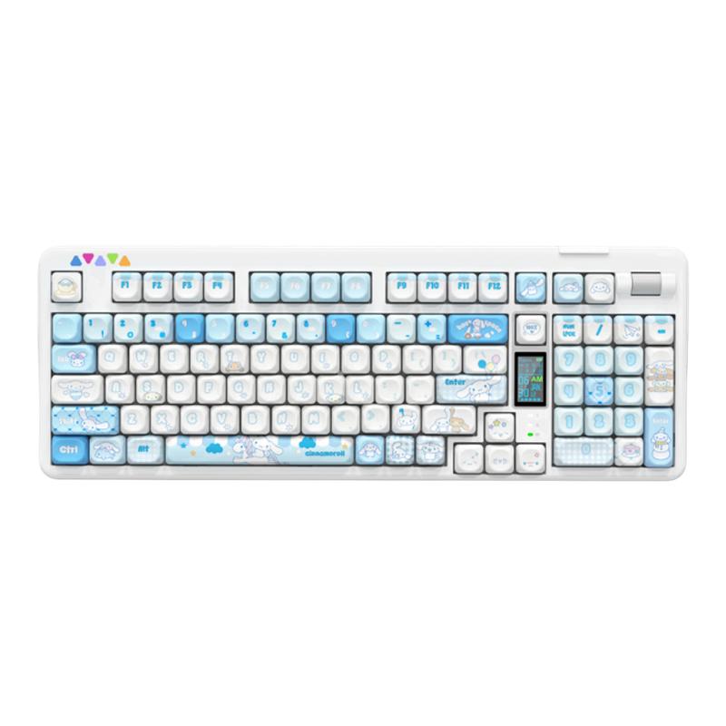 雷咖泽大耳玉桂小狗三模机械键盘