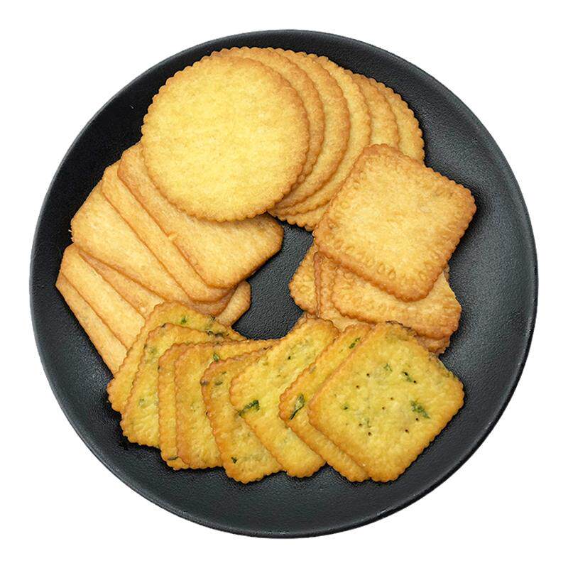 伟龙薄脆饼干香葱鸡片老式整箱零食单独小包装散装葱香葱油旗舰店