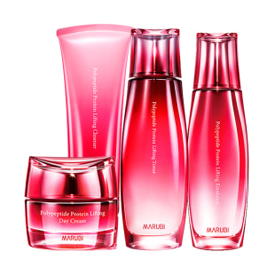 丸美官方旗舰店正品 水乳抗皱紧致中年妈妈护肤品 多肽蛋白提拉套装