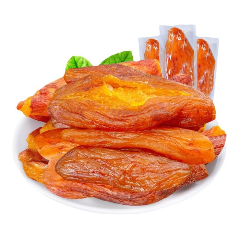 倒蒸红薯干紫薯即食o0脂添加地瓜干番薯干健康解馋小零食休闲小吃