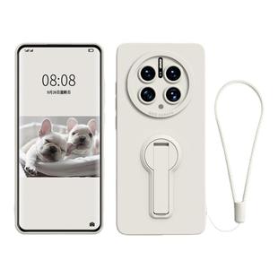 带手绳 旋转支架适用华为mate70pro手机壳新款 20男女款 30E 纯色简约 mate60保护套全包防摔mate50硅胶软壳40