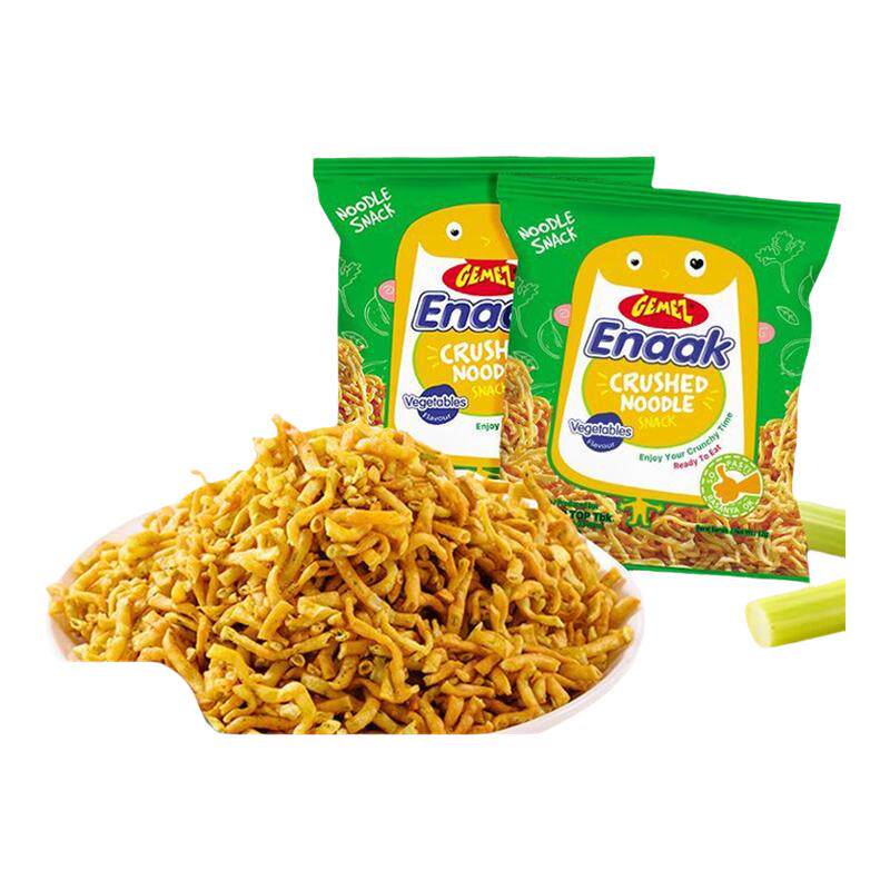 GEMEZ印尼进口小鸡脆脆面曲干脆面零食香脆可口蔬菜味掌心干吃面