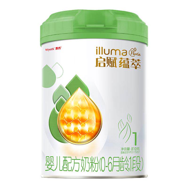 【支持查验】惠氏启赋蕴萃有机1段进口婴幼儿牛奶粉0-6月一段810g