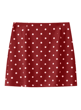 DPLAY【惠品】新款红色波点半身裙女好看短款裙子短裙2026夏季