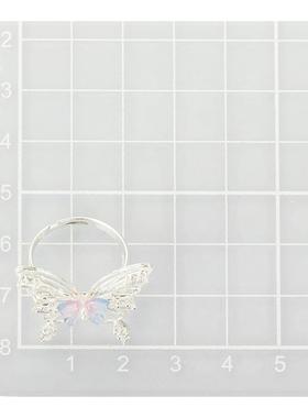 畹町春季大蝴蝶开口可调节戒指女轻奢高级感小众设计饰品女友礼物
