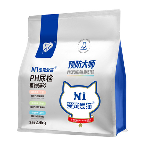 N1爱宠爱猫PH检测豆腐猫砂2.4kg