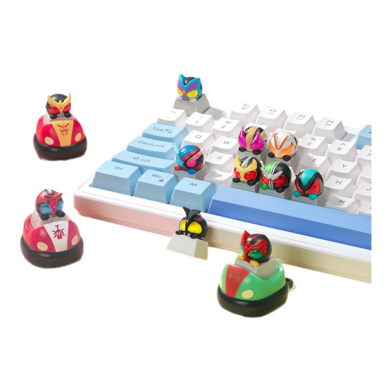playlab正版现货假面骑士键帽单个潮玩盲盒萌粒颜值键盘创意周边图片