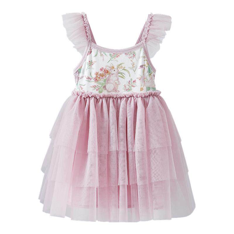 嫚熙童装2026新款吊带连衣裙女童公主裙夏季女宝长裙儿童网纱裙