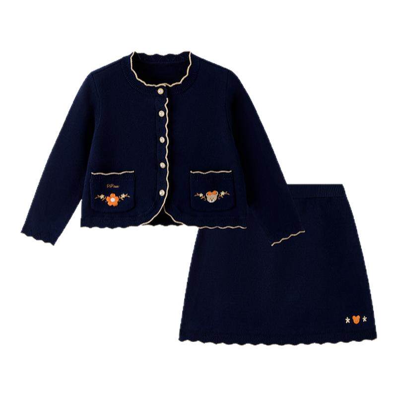 【抗静电】PawinPaw卡通小熊童装25年秋季新款女宝宝小香风