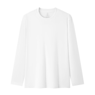 新款 t恤秋季 拇指白小T二代长袖 纯棉三防男女打底衫 李乃文同款